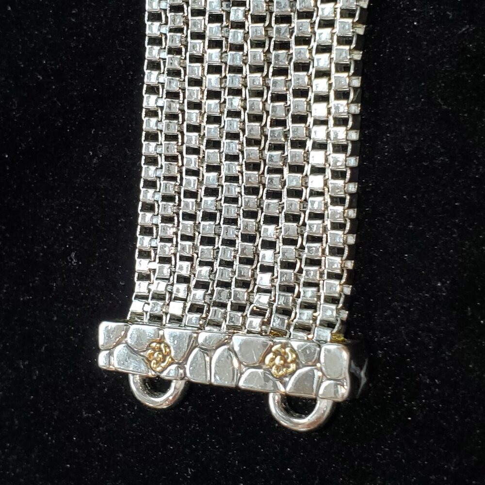 SILVER COLOR MULTI CHAIN BRACELET - Picture 5 of 5